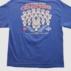 World Series Champions Majestic 2008 T-shirt - Blue Vintage