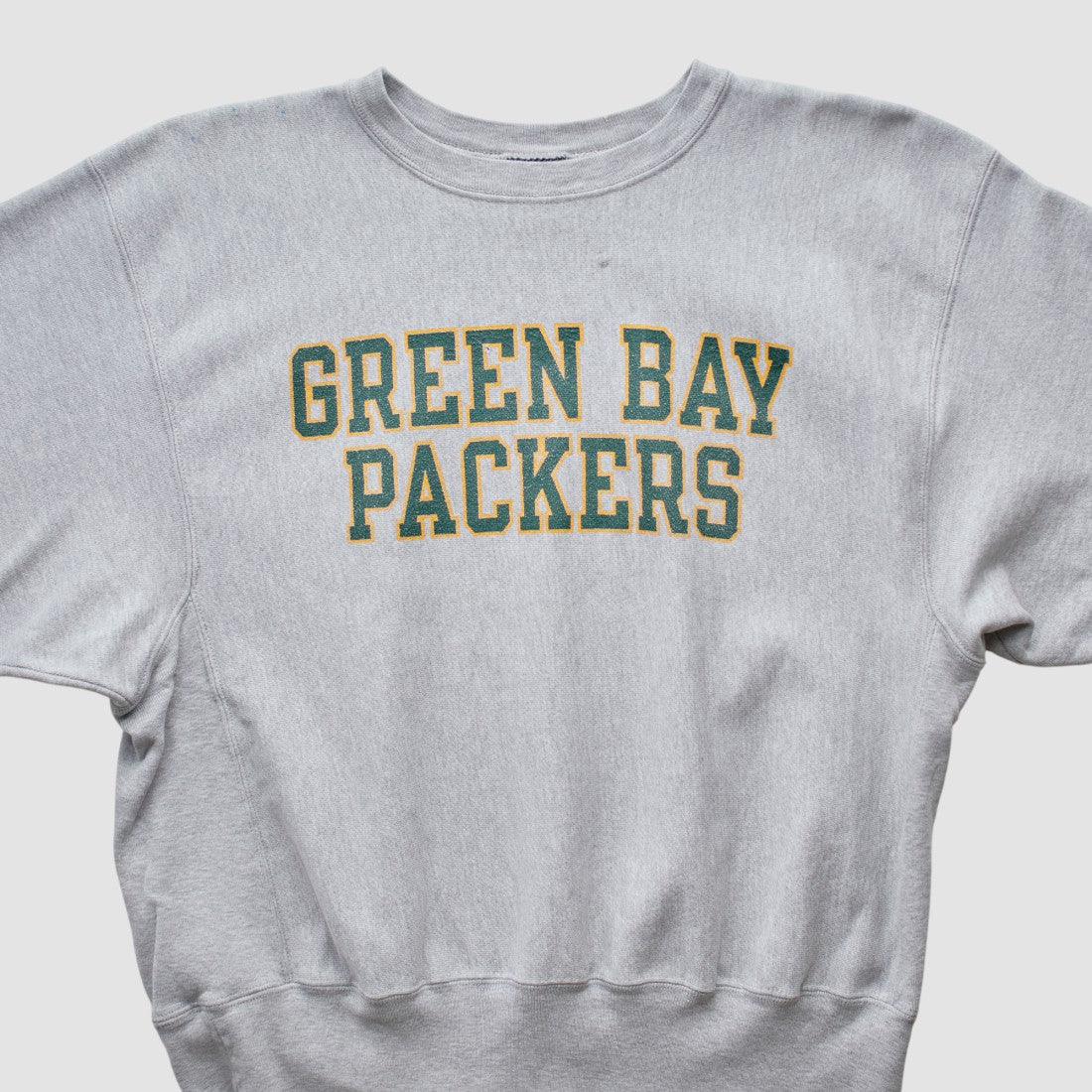 Green Bay Packers Champion 2000s Pullover Sweatshirt - Heather Gray Vintage discount