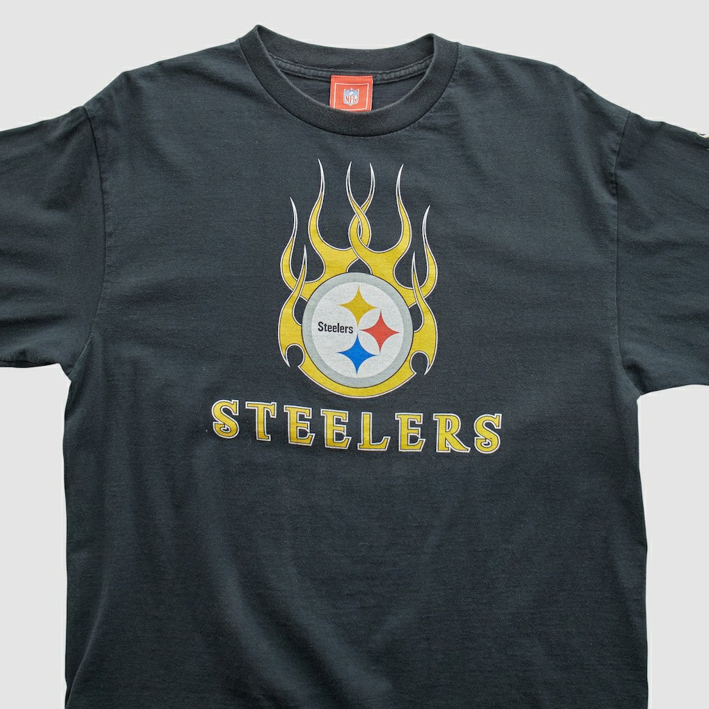 Pittsburgh Steelers NFL 2000s Long Sleeve T-shirt - Black Vintage outlet