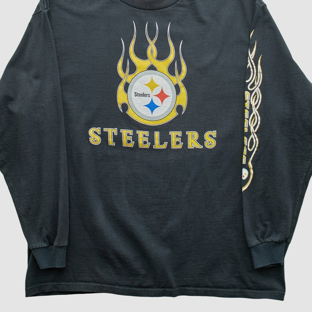 Pittsburgh Steelers NFL 2000s Long Sleeve T-shirt - Black Vintage outlet