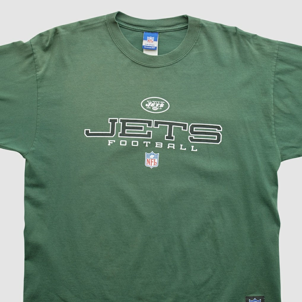 New York Jets Reebok 2000s Long Sleeve T-shirt - Green Vintage online