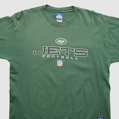 New York Jets Reebok 2000s Long Sleeve T-shirt - Green Vintage online