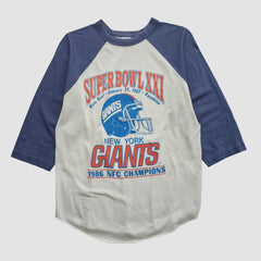 Super Bowl XXI Trench 1986 T-shirt - White Vintage sale