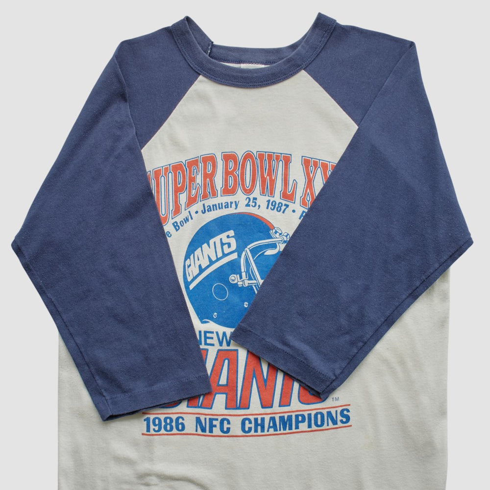 Super Bowl XXI Trench 1986 T-shirt - White Vintage sale