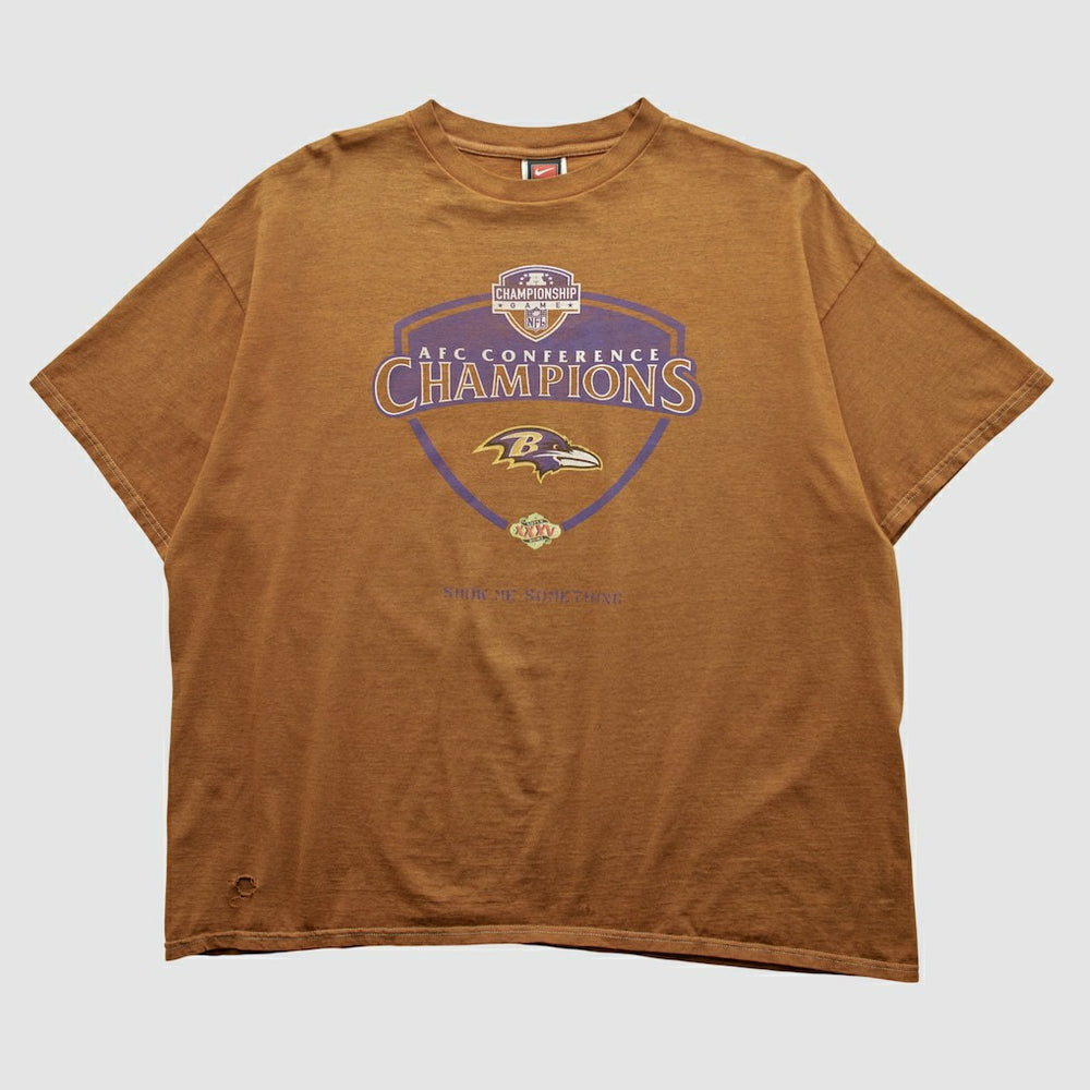Baltimore Ravens 2001 T-shirt - Clay Vintage discount