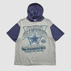 Super Bowl XXVIII Mendez Sportswear 1994 Hooded T-shirt - Heather Gray Vintage cheap