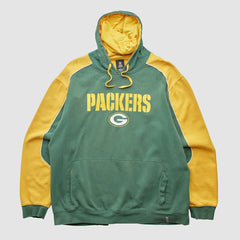Green Bay Packers Reebok 2010s Hooded Pullover Sweatshirt - Green Vintage sale