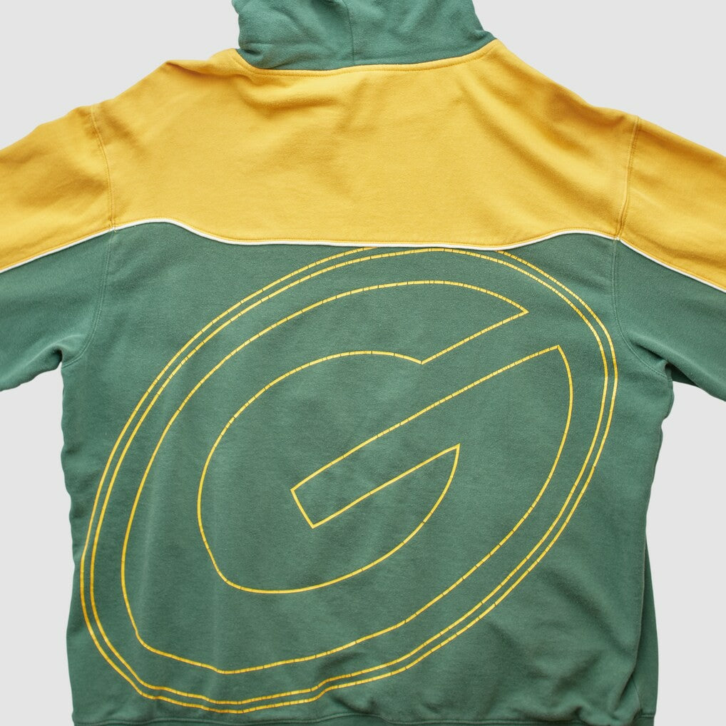 Green Bay Packers Reebok 2010s Hooded Pullover Sweatshirt - Green Vintage sale