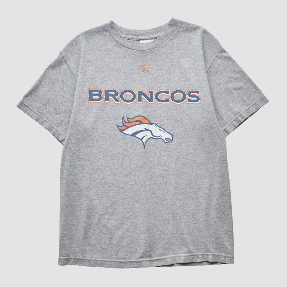 Denver Broncos NFL 2000s T-shirt - Heather Gray Vintage cheap