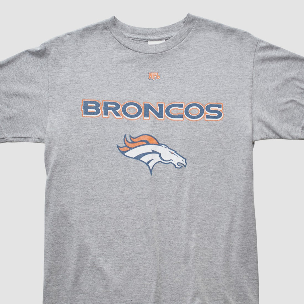Denver Broncos NFL 2000s T-shirt - Heather Gray Vintage cheap