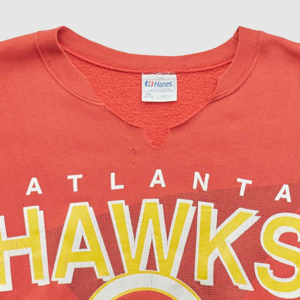 Atlanta Hawks Hanes 90s Pullover Sweatshirt - Red Vintage | Vintage discount