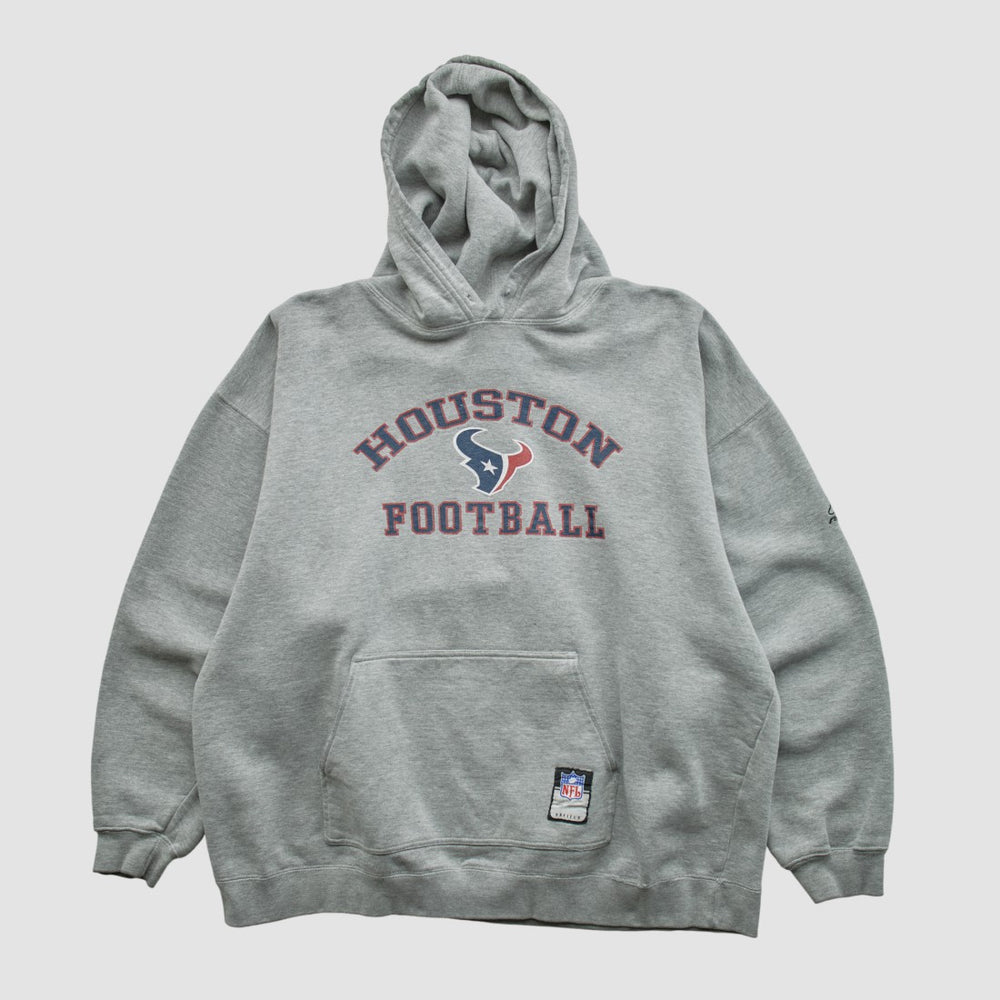 Houston Texans NFL 2000s Hooded Pullover Sweatshirt - Heather Gray Vintage cheap