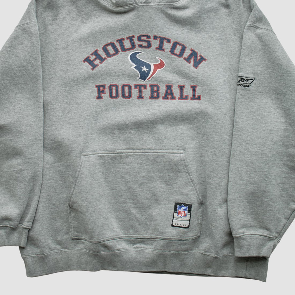 Houston Texans NFL 2000s Hooded Pullover Sweatshirt - Heather Gray Vintage cheap
