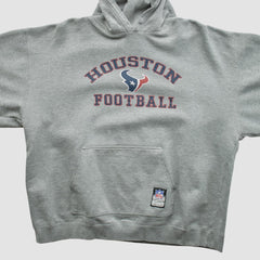 Houston Texans NFL 2000s Hooded Pullover Sweatshirt - Heather Gray Vintage cheap