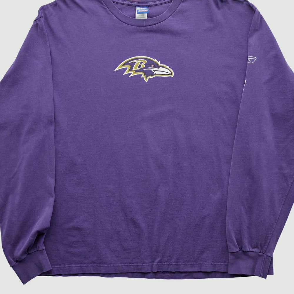Baltimore Ravens Reebok 2000s Long Sleeve T-shirt - Purple Vintage outlet