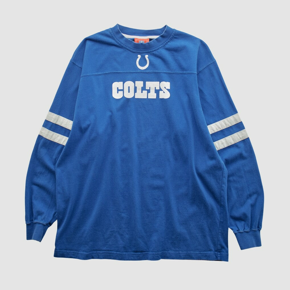 Indianapolis Colts NFL 2000s Long Sleeve T-shirt - Blue Vintage outlet