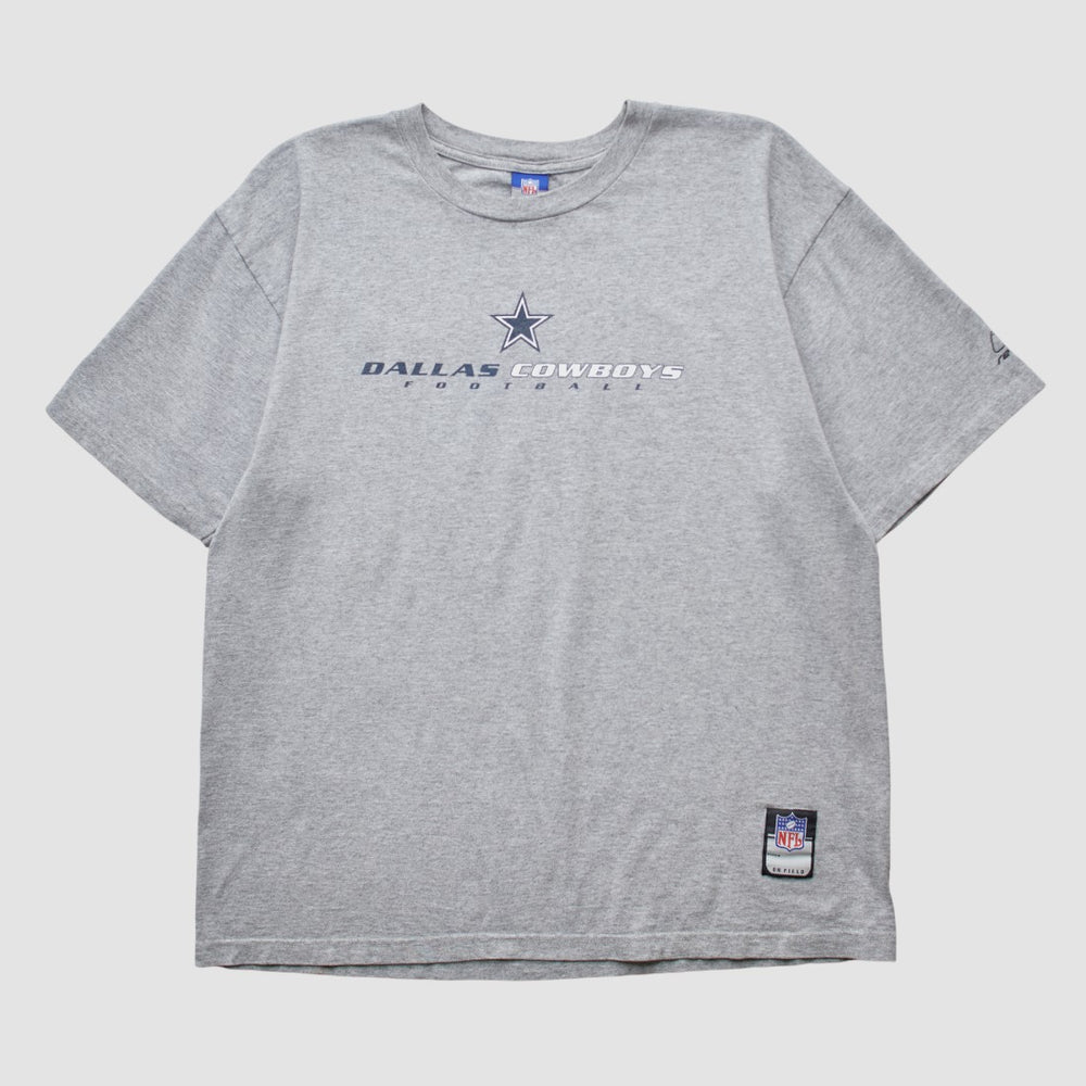 Dallas Cowboys Reebok 2000s T-shirt - Heather Gray Vintage sale