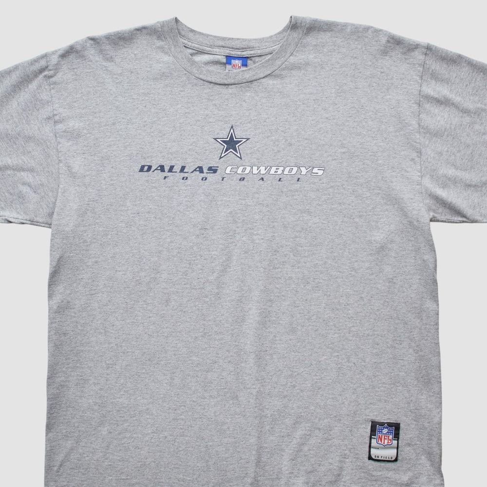 Dallas Cowboys Reebok 2000s T-shirt - Heather Gray Vintage sale