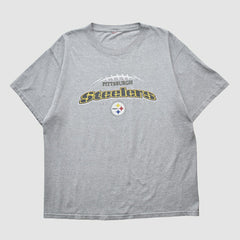 Pittsburgh Steelers 2000s T-shirt - Heather Gray Vintage on sale