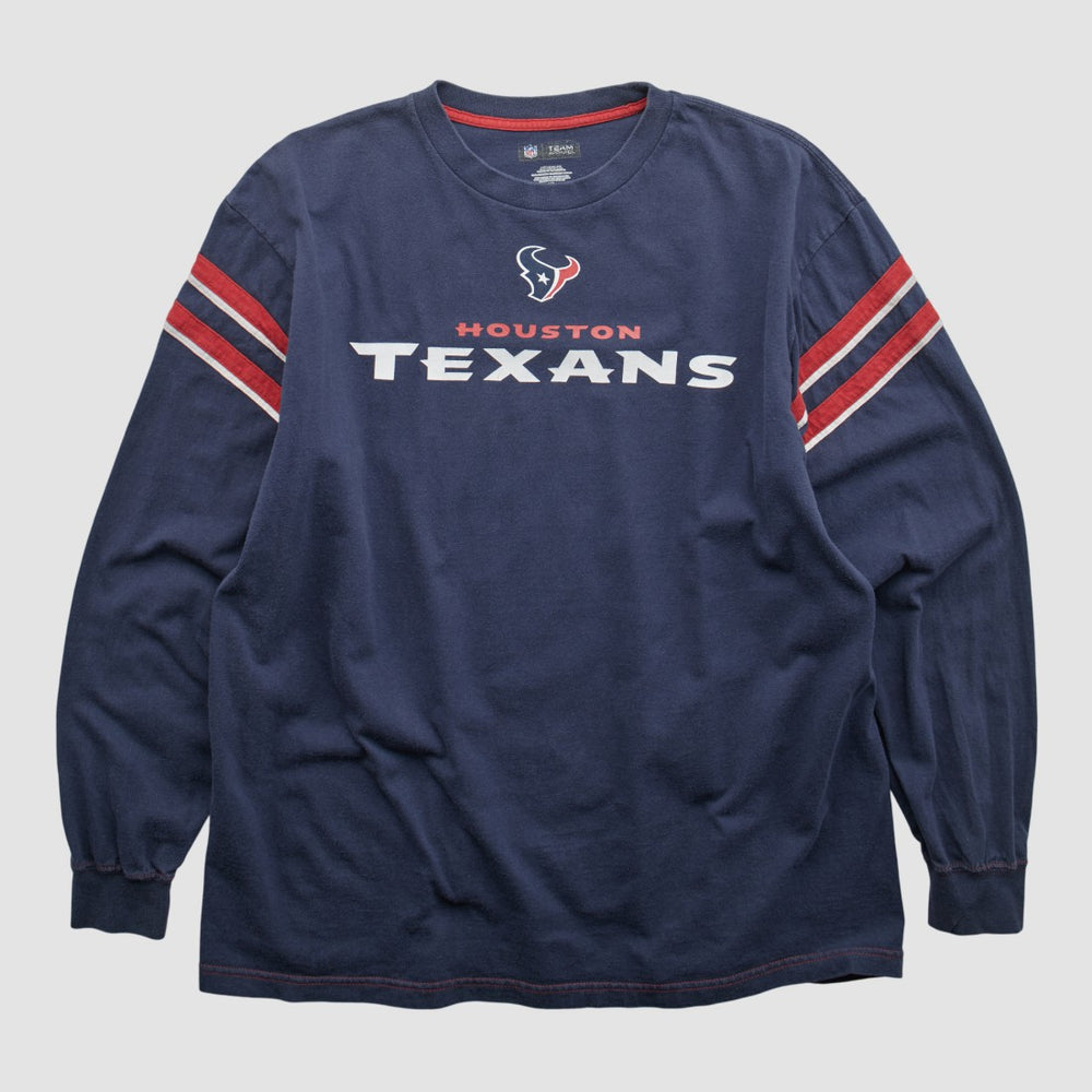 Houston Texans NFL 2010s Long Sleeve T-shirt - Navy Vintage cheap
