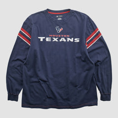 Houston Texans NFL 2010s Long Sleeve T-shirt - Navy Vintage cheap