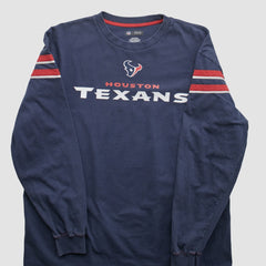 Houston Texans NFL 2010s Long Sleeve T-shirt - Navy Vintage cheap