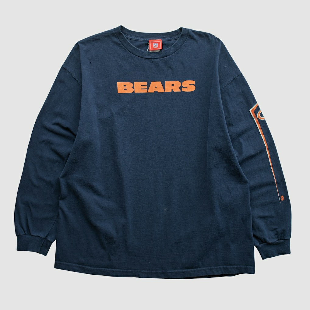Chicago Bears NFL 2000s Long Sleeve T-shirt - Navy Vintage sale