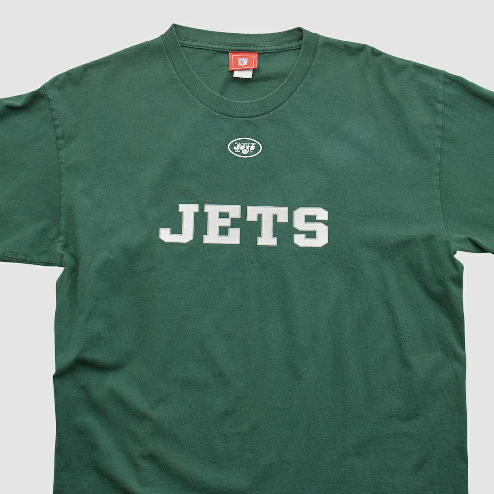 New York Jets NFL 2000s Long Sleeve T-shirt - Green Vintage on sale
