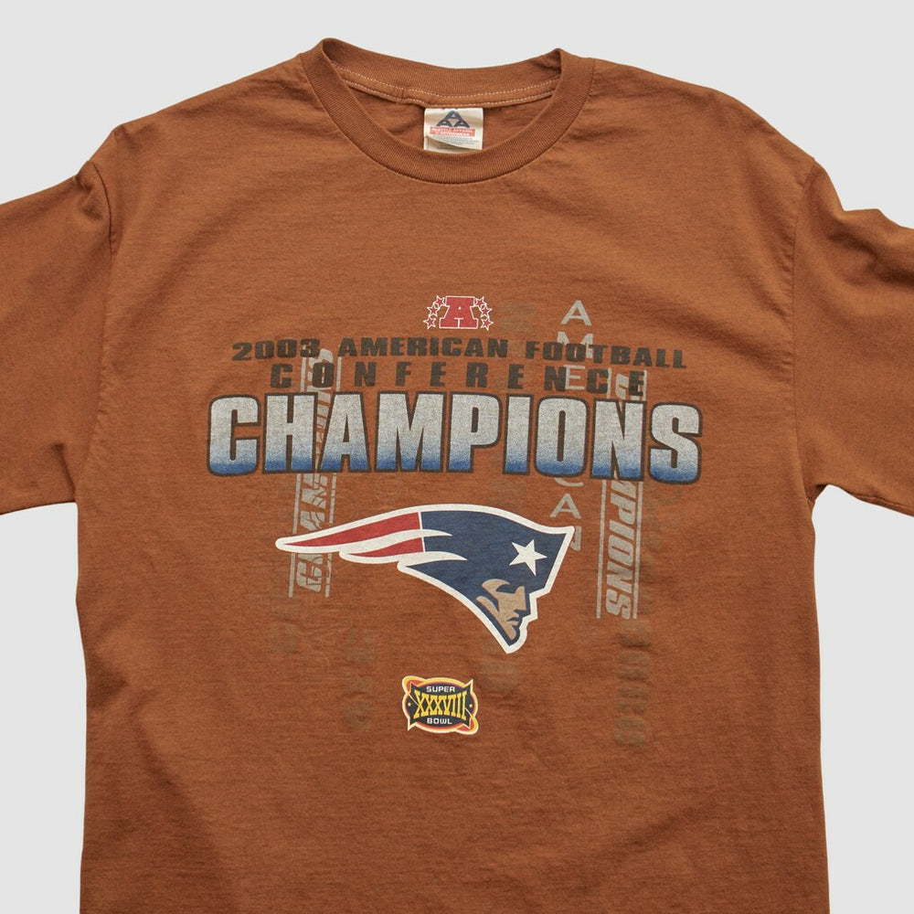 New England Patriots Alstyle 2003 Long Sleeve T-shirt - Clay Vintage cheap