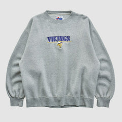 Minnesota Vikings Majestic 2000s Pullover Sweatshirt - Heather Gray Vintage outlet