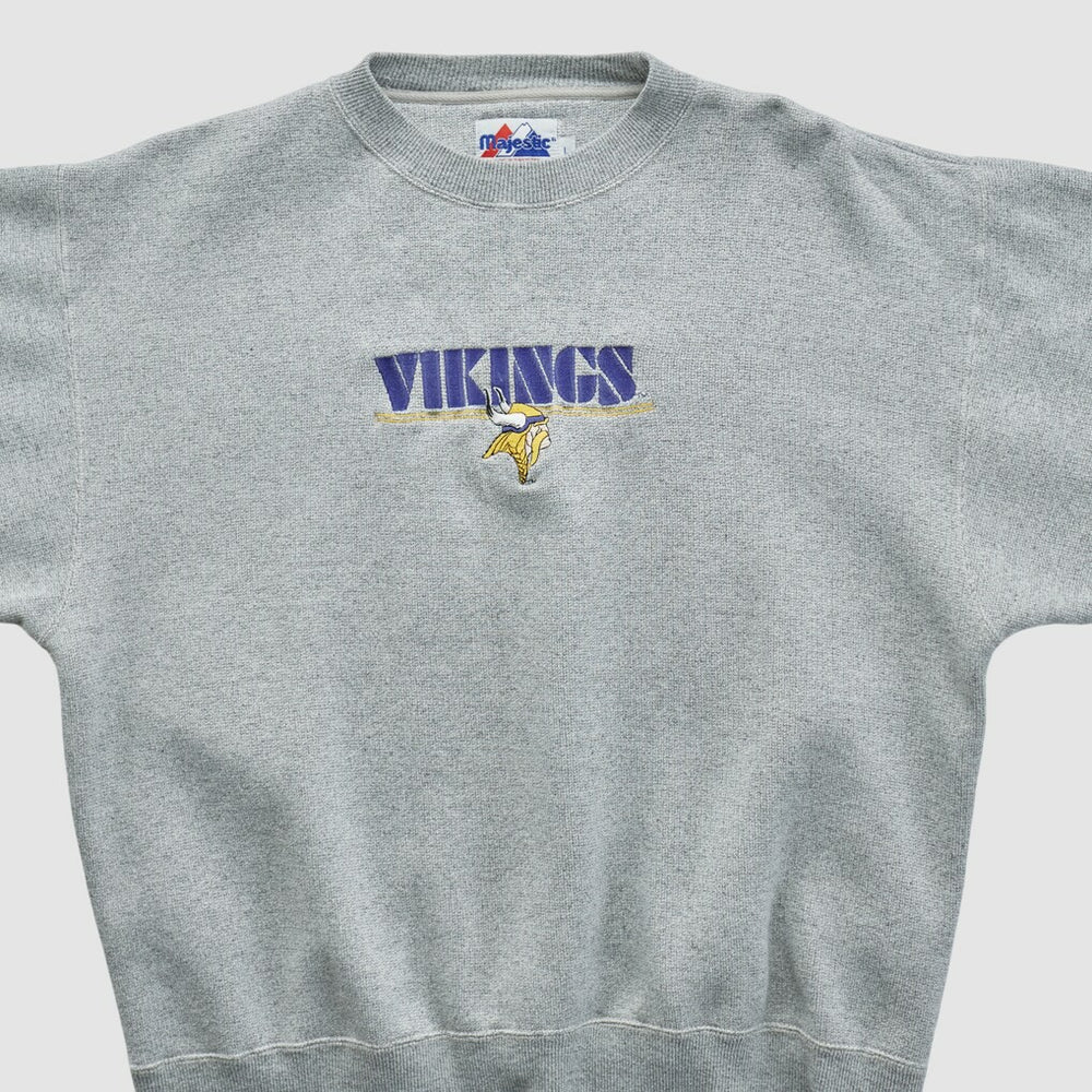 Minnesota Vikings Majestic 2000s Pullover Sweatshirt - Heather Gray Vintage outlet
