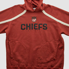 Kansas City Chiefs Reebok 2000s Hooded Pullover Sweatshirt - Red Vintage on sale