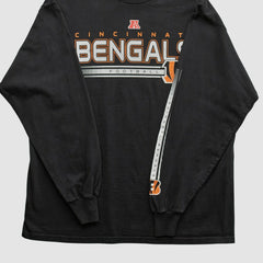 Cincinnati Bengals NFL 2010s Long Sleeve T-shirt - Black Vintage on sale