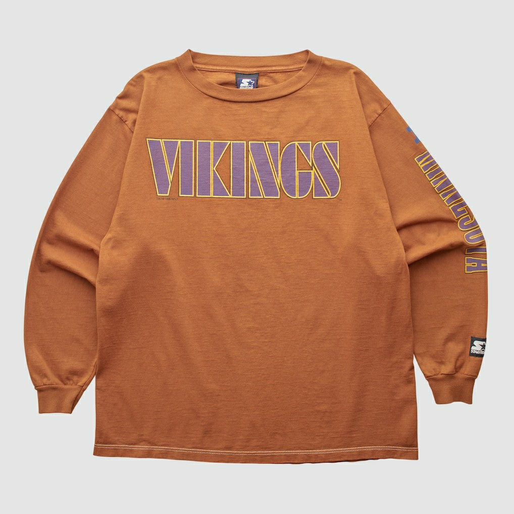 Minnesota Vikings Starter 90s Long Sleeve T-shirt - Clay Vintage online