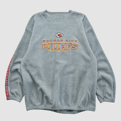 Kansas City Chiefs Active 2000s Pullover Sweatshirt - Gray Vintage cheap