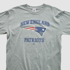 New England Patriots NFL 2000s Long Sleeve T-shirt - Heather Gray Vintage sale