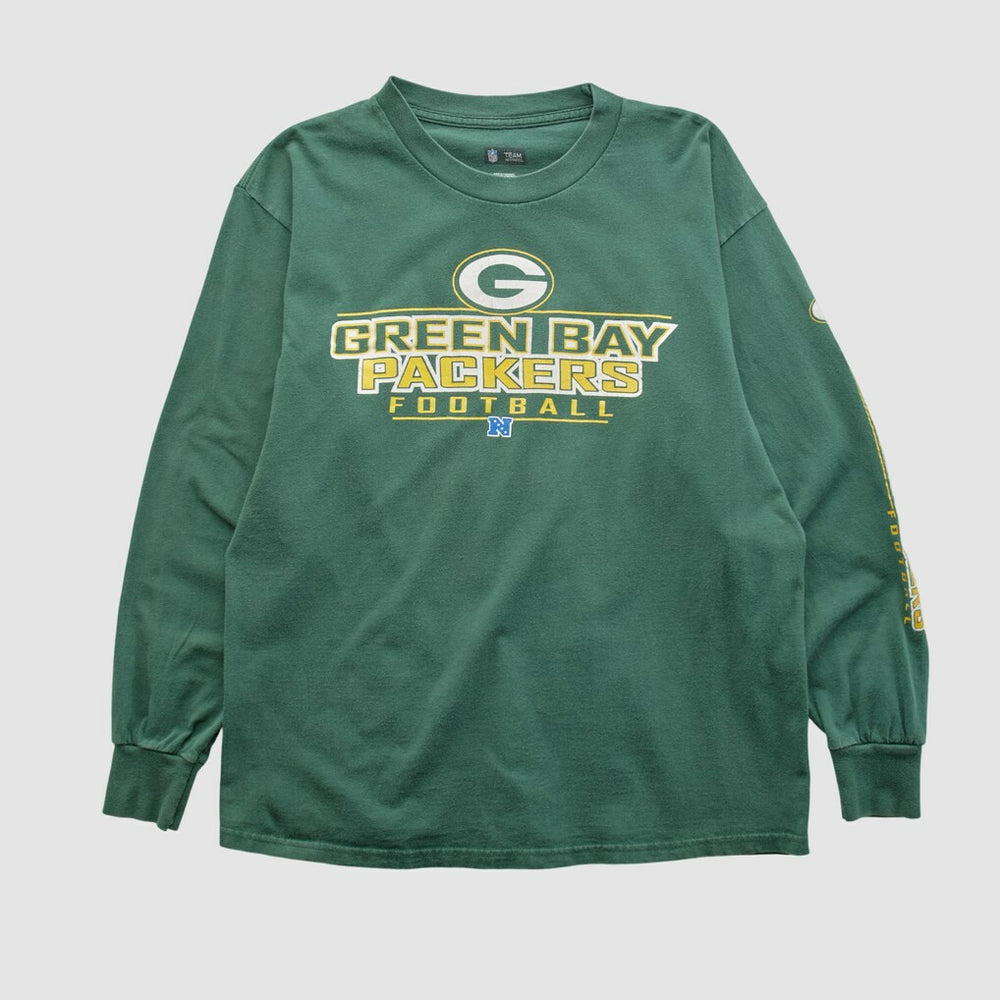 Green Bay Packers NFL 2000s Long Sleeve T-shirt - Green Vintage outlet