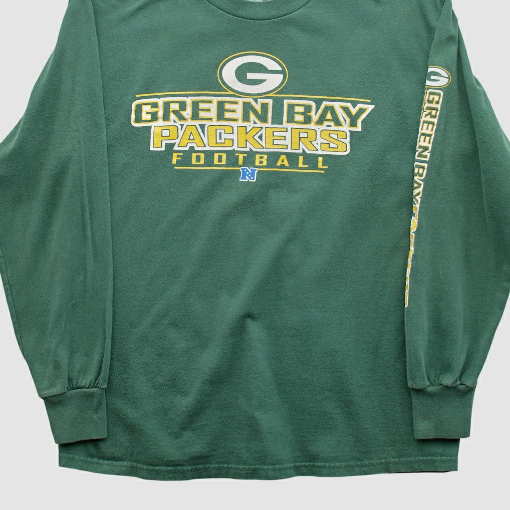 Green Bay Packers NFL 2000s Long Sleeve T-shirt - Green Vintage outlet
