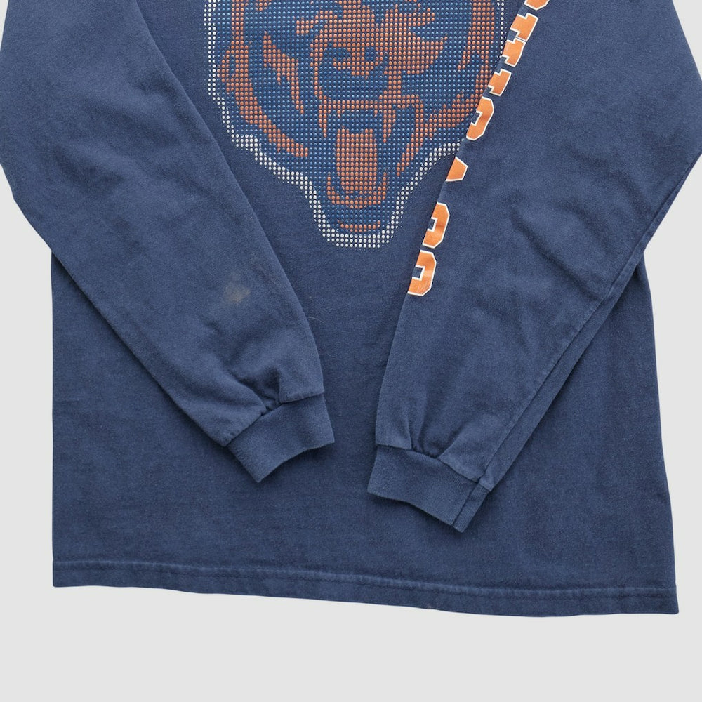 Chicago Bears NFL 2000s Long Sleeve T-shirt - Navy Vintage discount