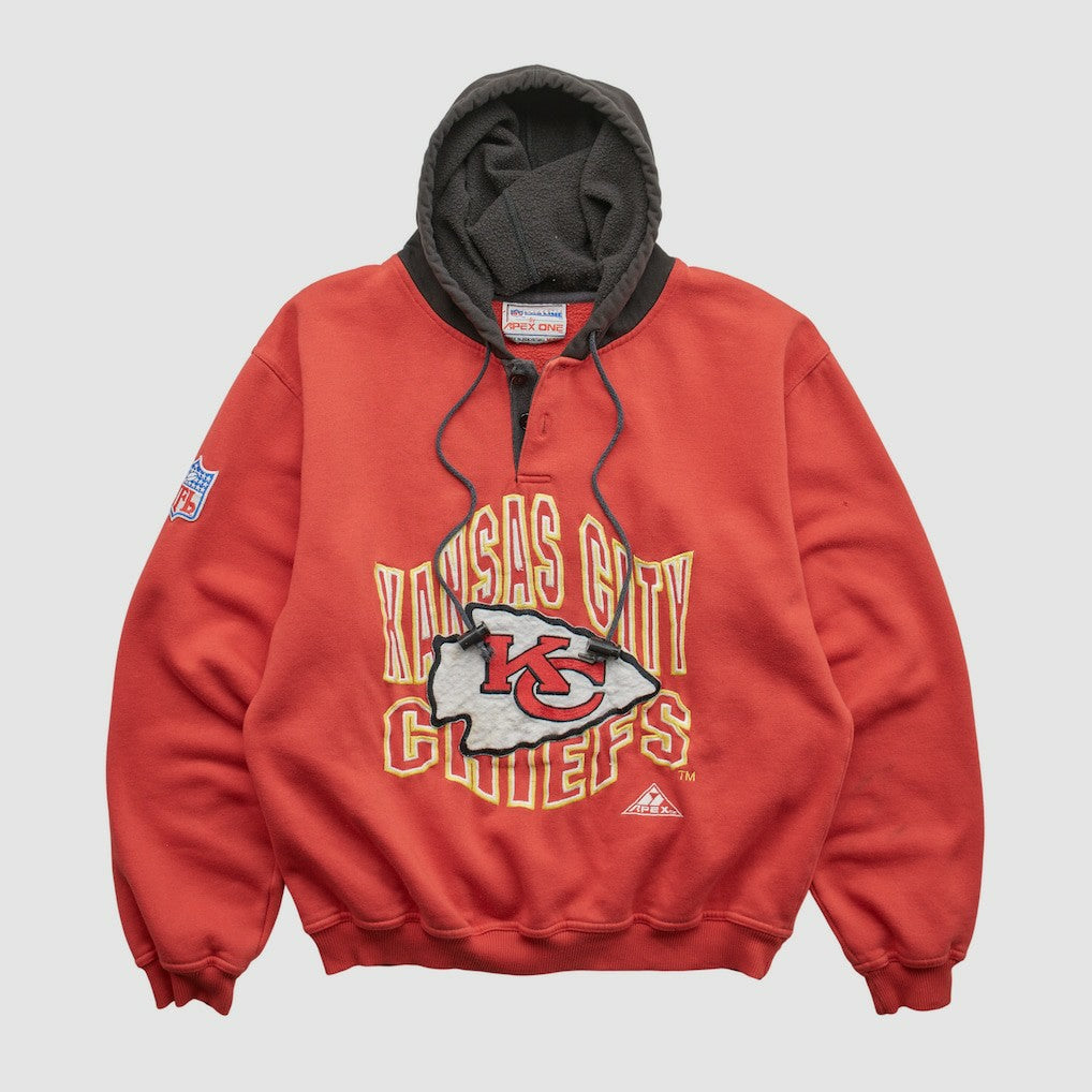 Kansas City Chiefs Pro Line 90s Hooded Pullover Sweatshirt - Red Vintage discount
