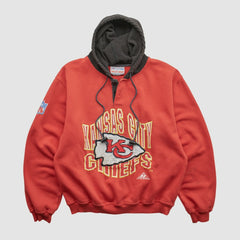 Kansas City Chiefs Pro Line 90s Hooded Pullover Sweatshirt - Red Vintage discount