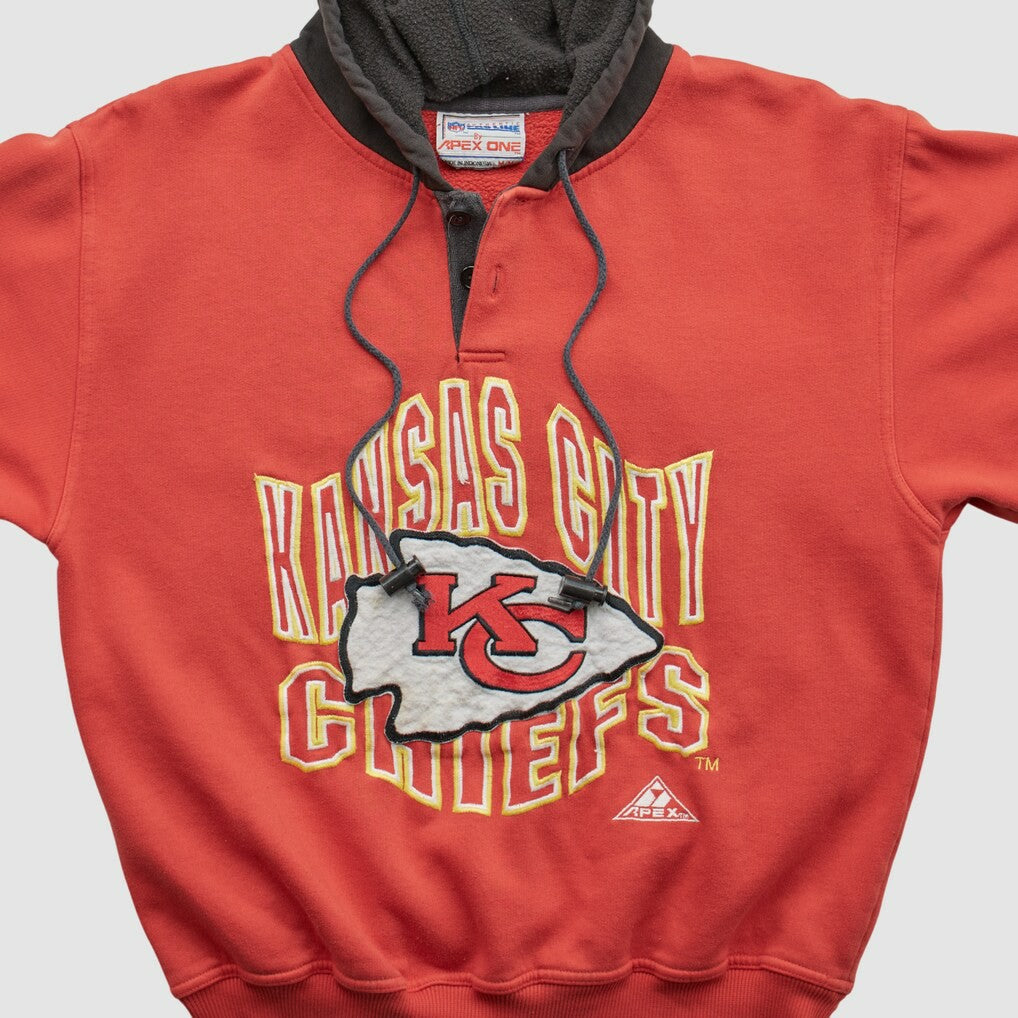 Kansas City Chiefs Pro Line 90s Hooded Pullover Sweatshirt - Red Vintage discount
