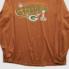 Super Bowl Champions XLV Reebok 2011 Long Sleeve T-shirt - Clay Vintage cheap
