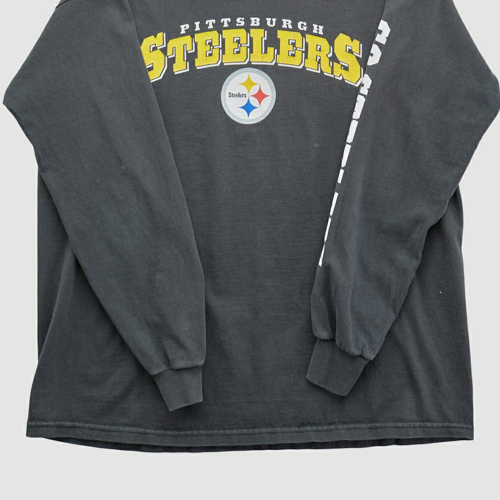 Pittsburgh Steelers NFL 2010s Long Sleeve T-shirt - Black Vintage sale
