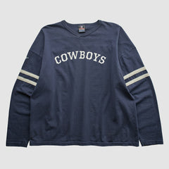 Dallas Cowboys NFL 2000s Long Sleeve T-shirt - Navy Vintage on sale