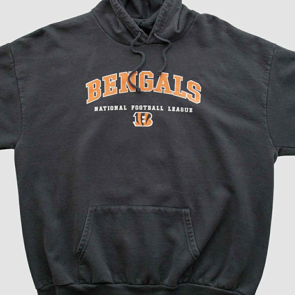 Cincinnati Bengals NFL 2000s Hooded Pullover Sweatshirt - Black Vintage for sale