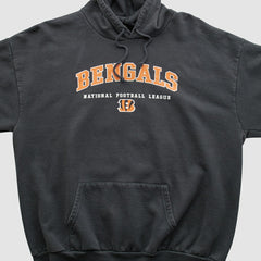 Cincinnati Bengals NFL 2000s Hooded Pullover Sweatshirt - Black Vintage for sale