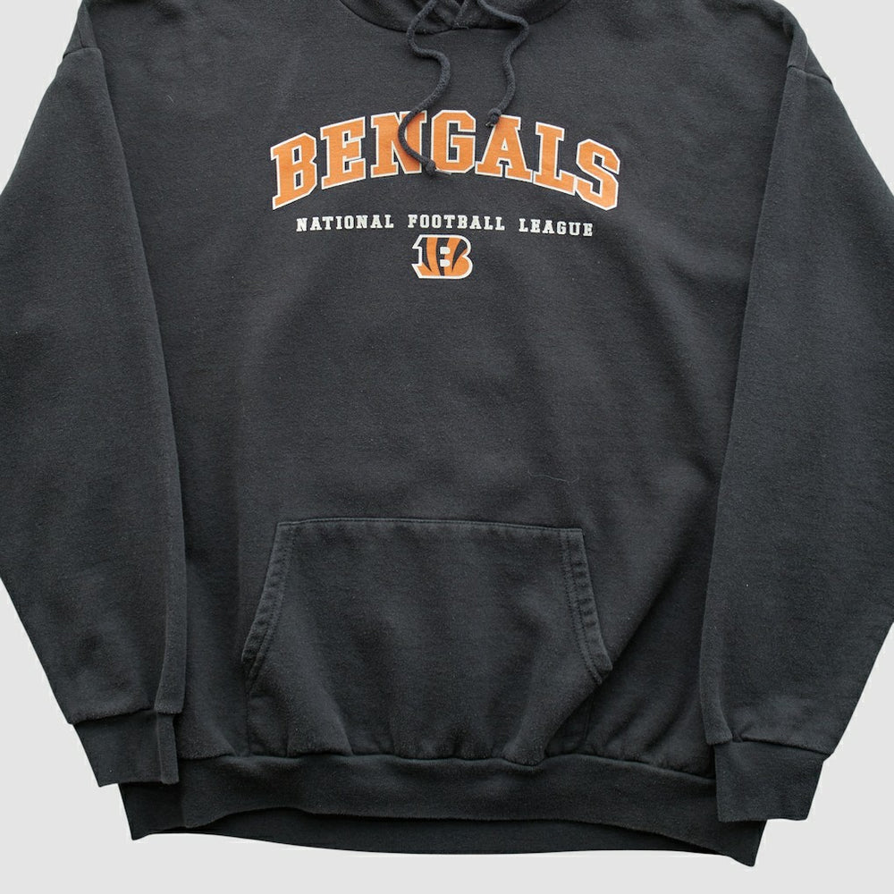 Cincinnati Bengals NFL 2000s Hooded Pullover Sweatshirt - Black Vintage for sale