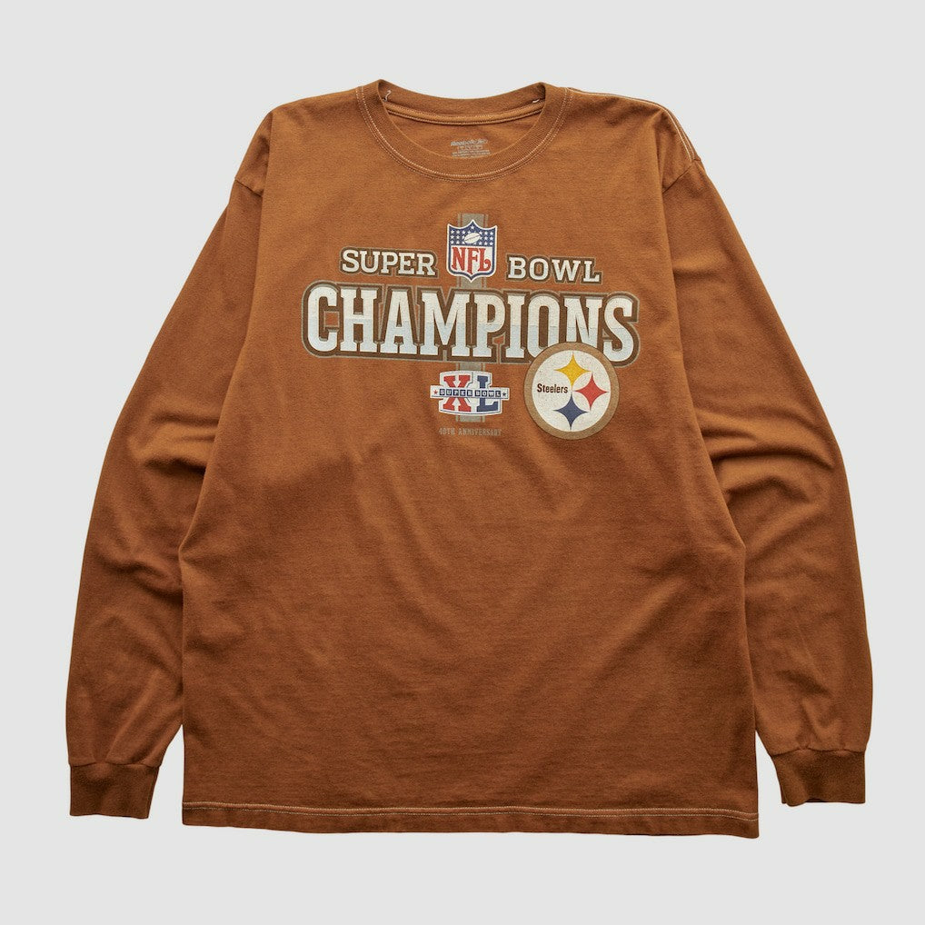 Super Bowl Champions Reebok 2006 Long Sleeve T-shirt - Clay Vintage online
