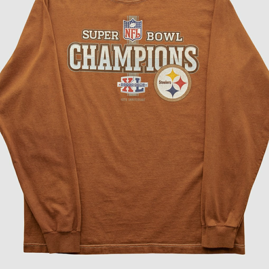 Super Bowl Champions Reebok 2006 Long Sleeve T-shirt - Clay Vintage online